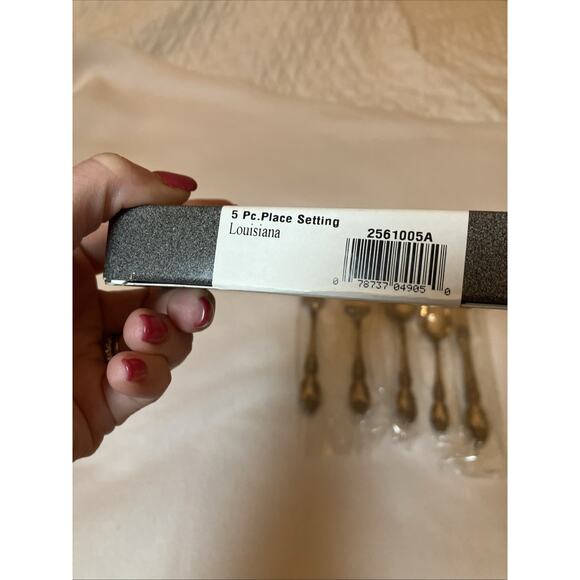 Oneida Louisiana 18/8 Stainless Steel 5pc. Place Setting Made in USA Community - Picture 3 of 5